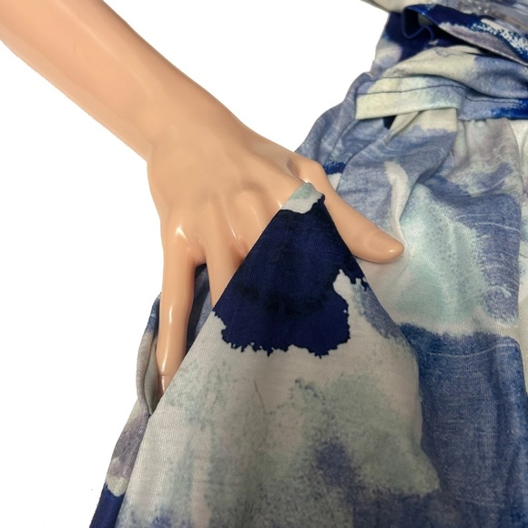 OUGES V-Neck Dress Sleeveless Maternity Nursing Gown Breastfeeding Postpartum - Picture 12 of 16